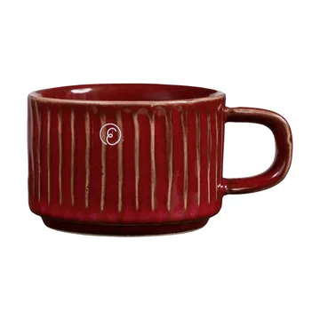 Ernst mulled wine mug ribbed small 10 cl - Red - ERNST