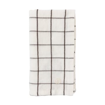 Ernst napkin large checkered 40x40 cm - White-brown - ERNST