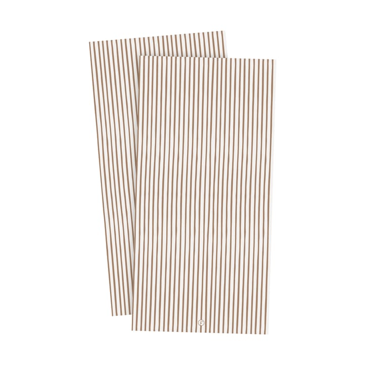 Ernst napkin striped 10x20 cm 20-pack - Kola white - ERNST