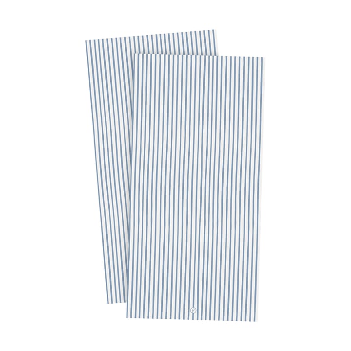 Ernst napkin striped 10x20 cm 20-pack - Light blue-white - ERNST