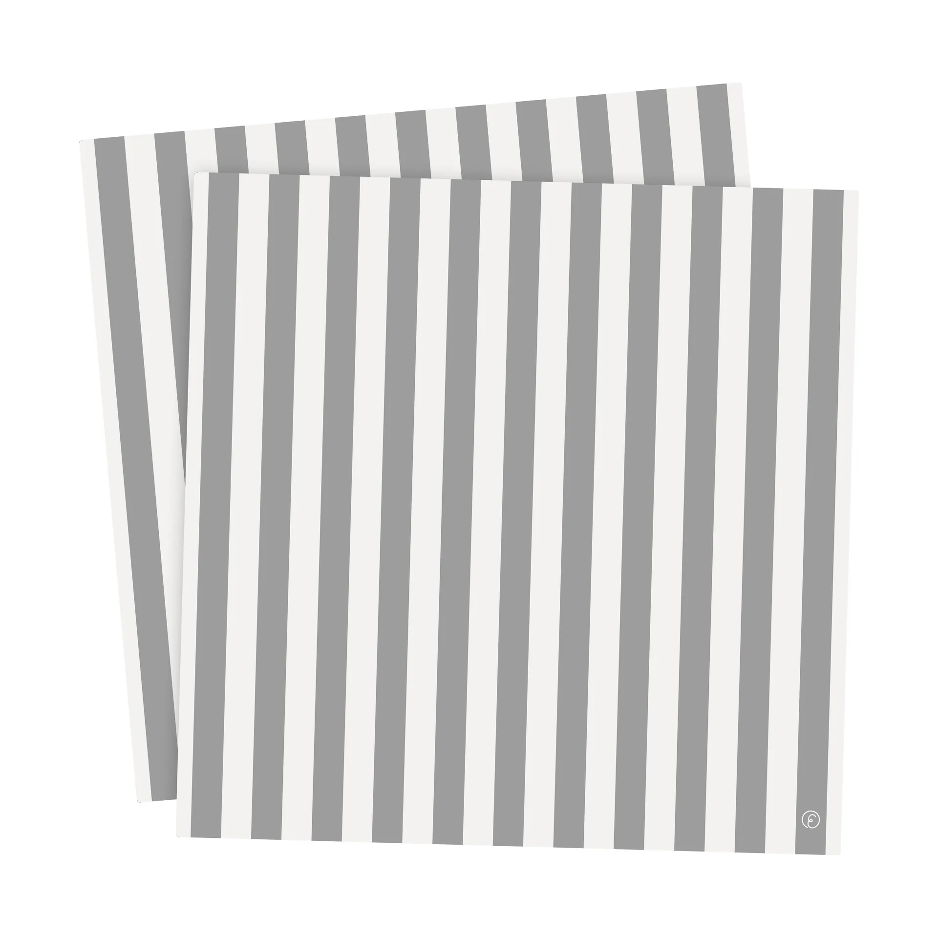 Ernst napkin striped 33x33 cm 20-pack, White-grey stripe ERNST