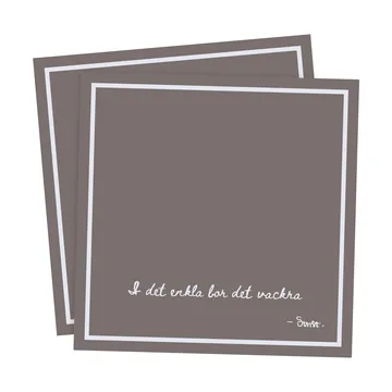 Ernst napkin with citat I det enkla 20-pack - Mole - ERNST