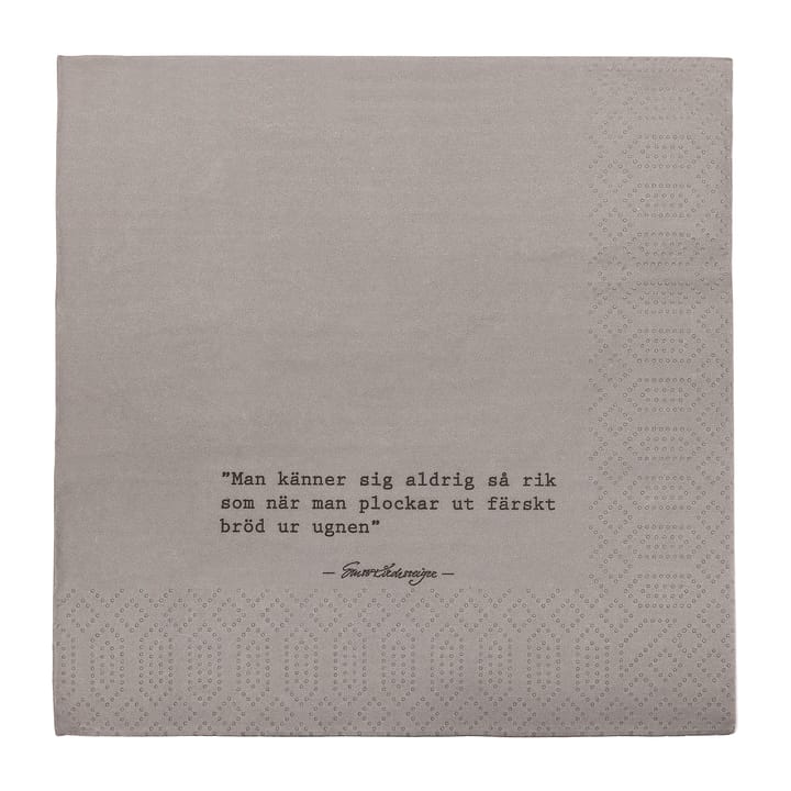 Ernst napkin with quote Bread 20-pack - Graw - ERNST
