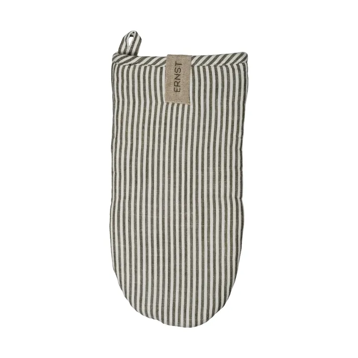Ernst oven mitt striped - Sage-white - ERNST