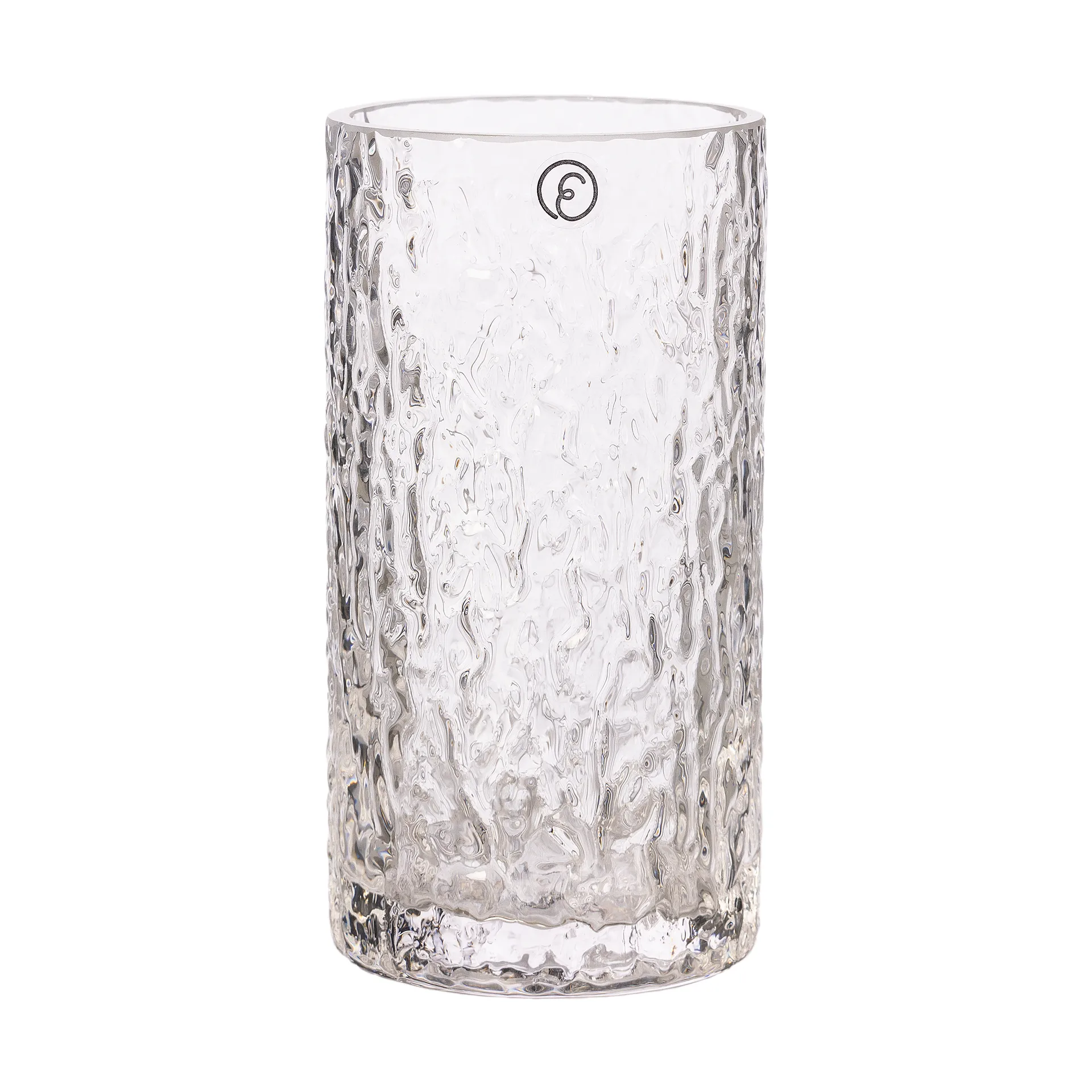 Ernst patterned vase/candle holder, Clear, Ø5.3x11.3 cm ERNST