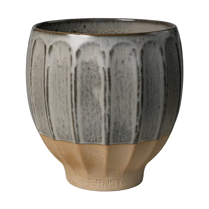 Ernst plant pot - Grey-natural, Ø18x18 cm - ERNST