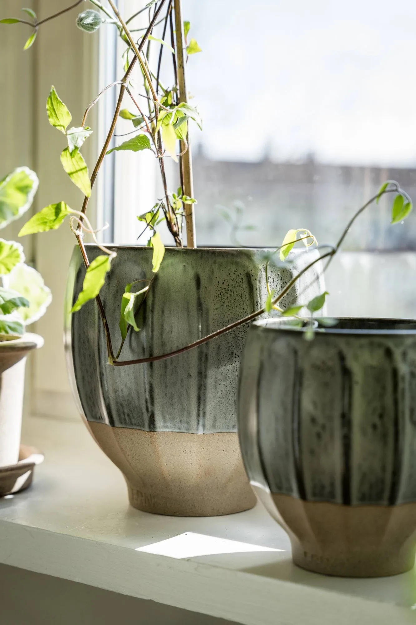 Ernst plant pot, Grey-natural, Ø18x18 cm ERNST