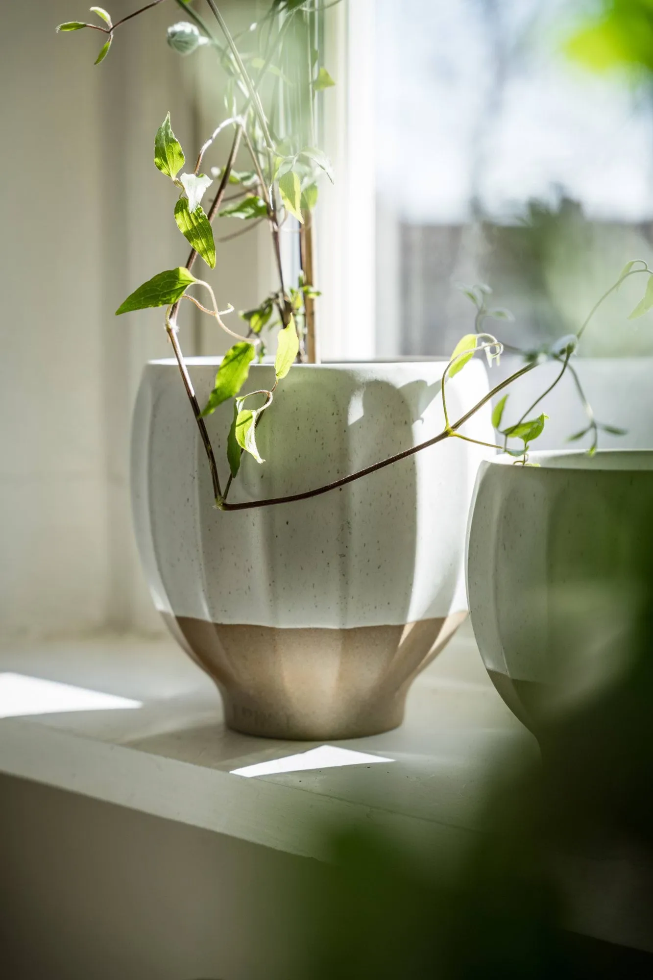 Ernst plant pot, White-natural, Ø18x18 cm ERNST