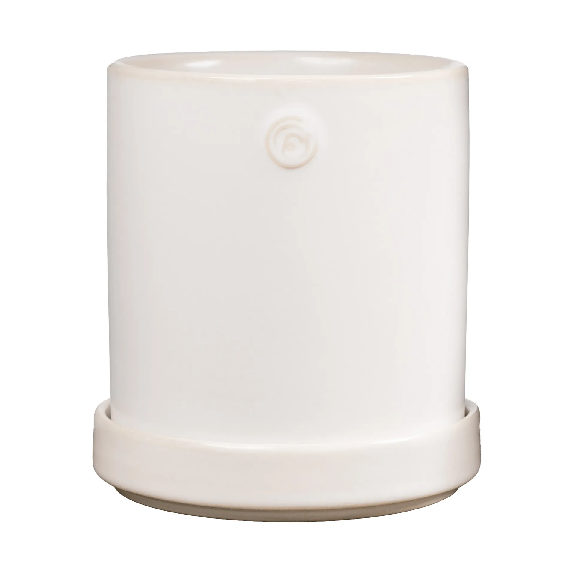 Ernst pot with saucer, White, Ø10x11 cm ERNST