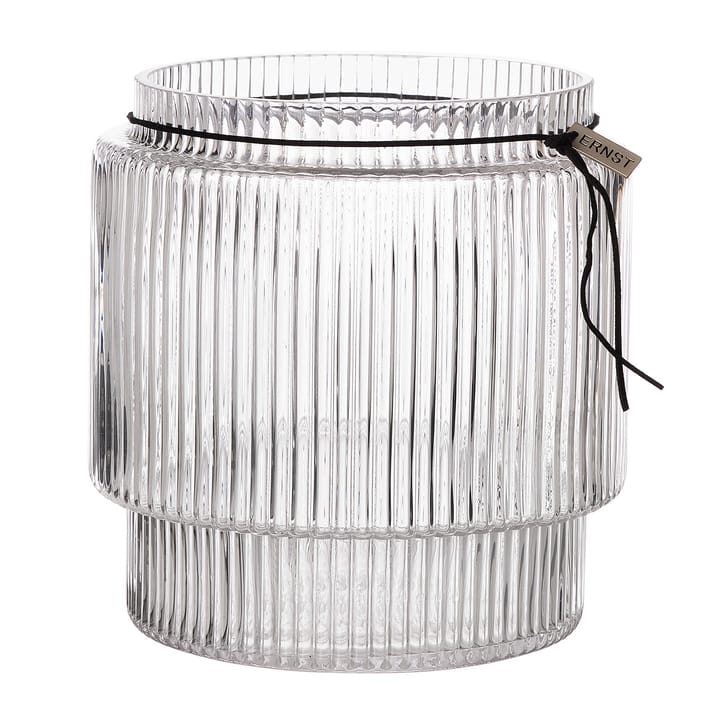 Ernst ruffled glass vase clear - Ø19.5 cm x H20 cm - ERNST