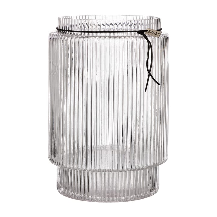 Ernst ruffled glass vase clear - Ø19.5 cm x H28 cm - ERNST