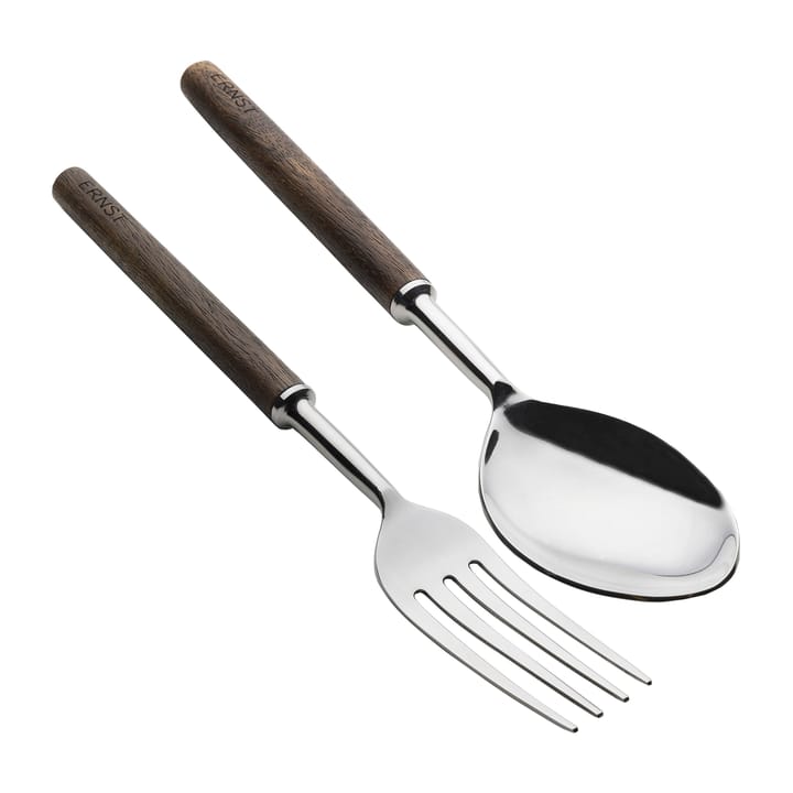 Ernst salad servers 2 pieces - Dark brown - ERNST