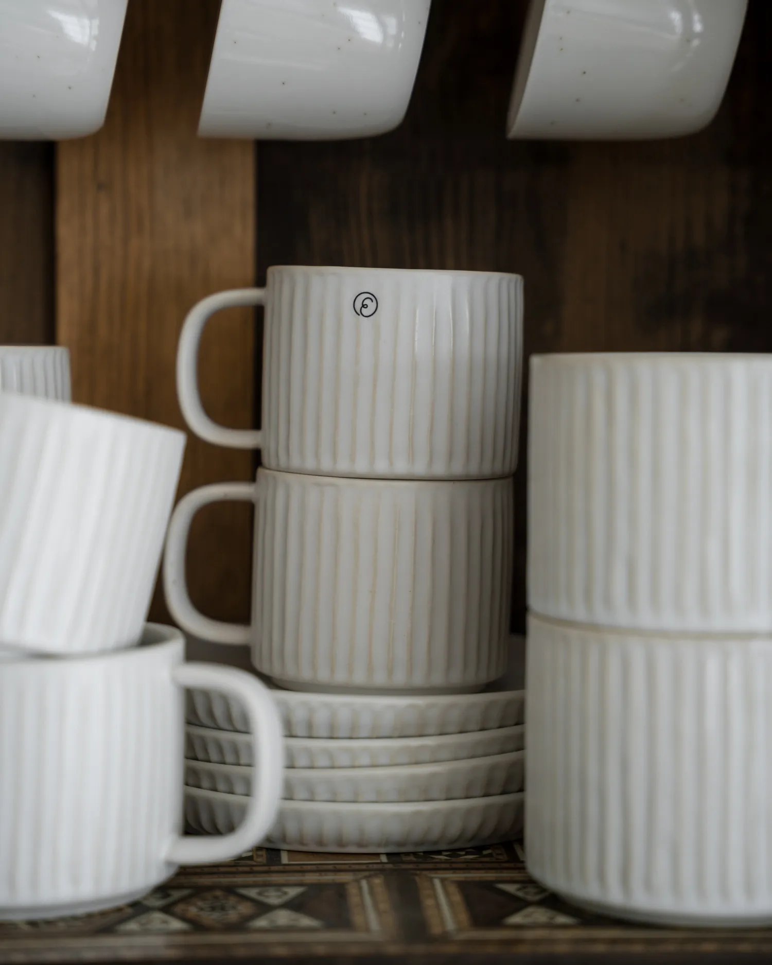 Ernst saucer fluted Ø16 cm., Off-white ERNST