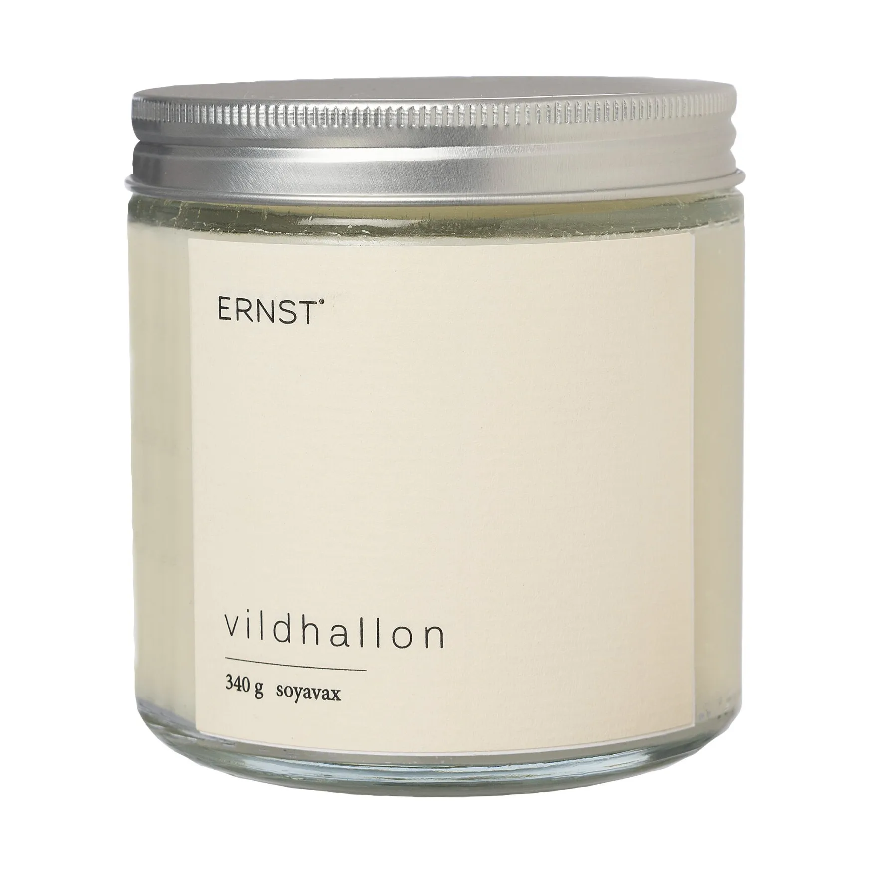 Ernst scented candle in glass with lid Ø9 cm, Wild Raspberry ERNST