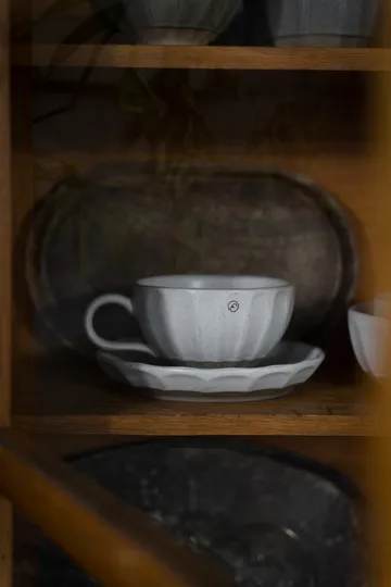 Ernst side plate stoneware - White-nature, Ø17x3 cm - ERNST