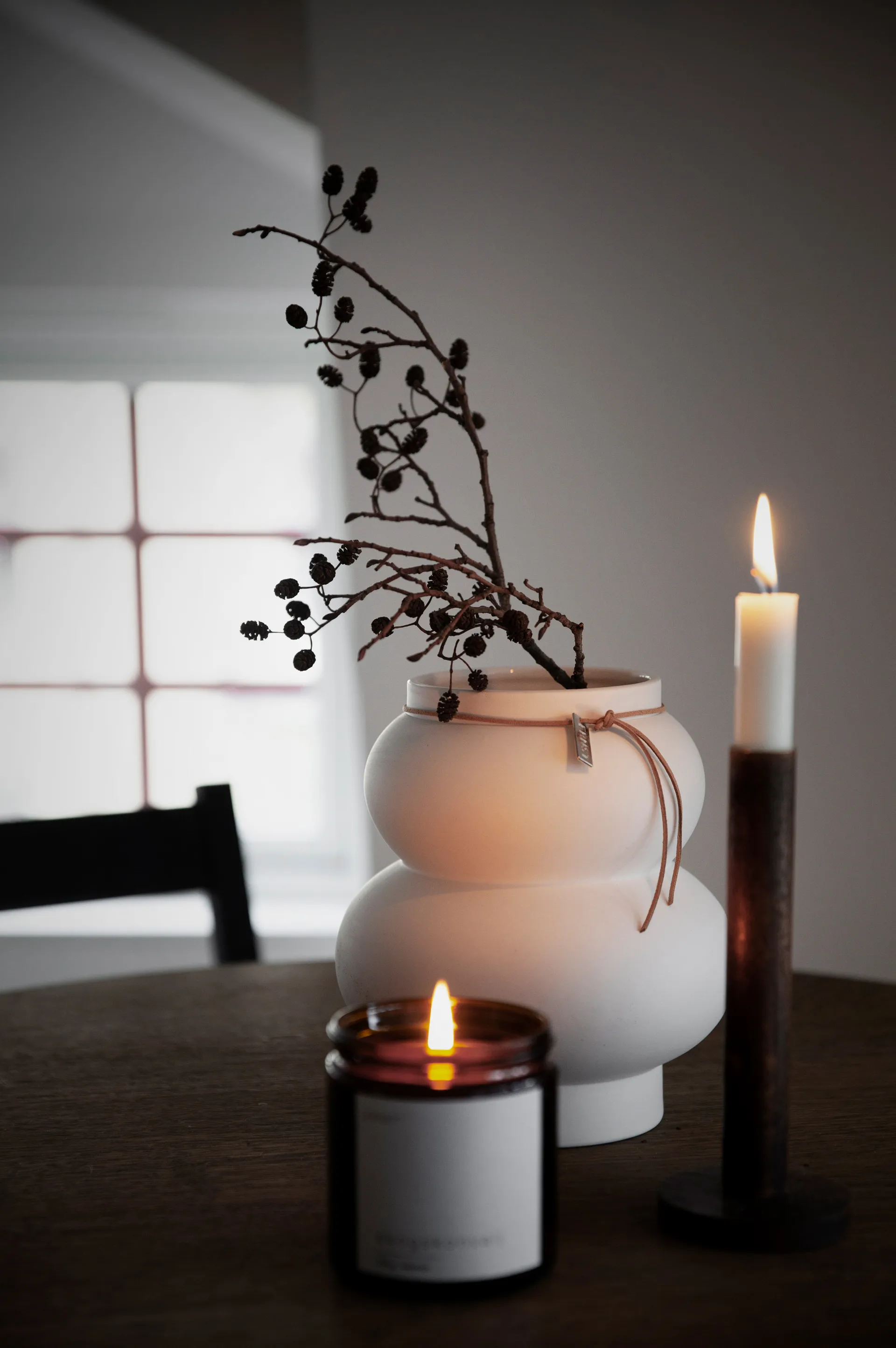 Ernst stoneare vase curve 21.5 cm, Beige ERNST