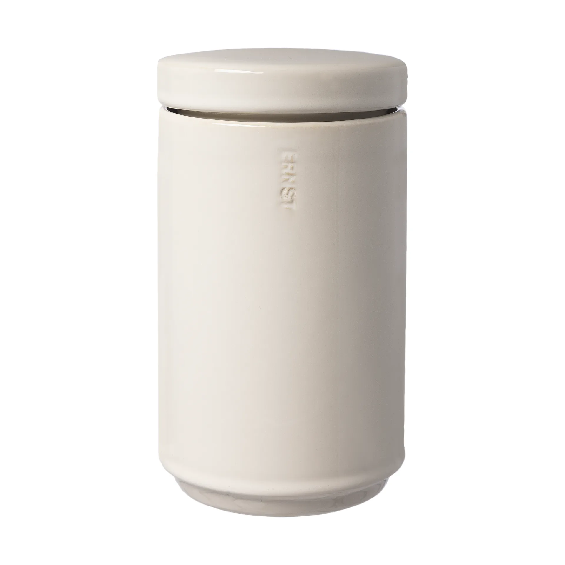 Ernst storage jar with lid 19 cm, Natural white ERNST