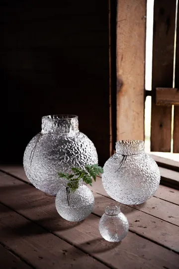 Ernst structure glass vase clear - Ø13x14 cm - ERNST
