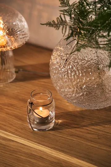Ernst structure glass vase clear - Ø21x22 cm - ERNST