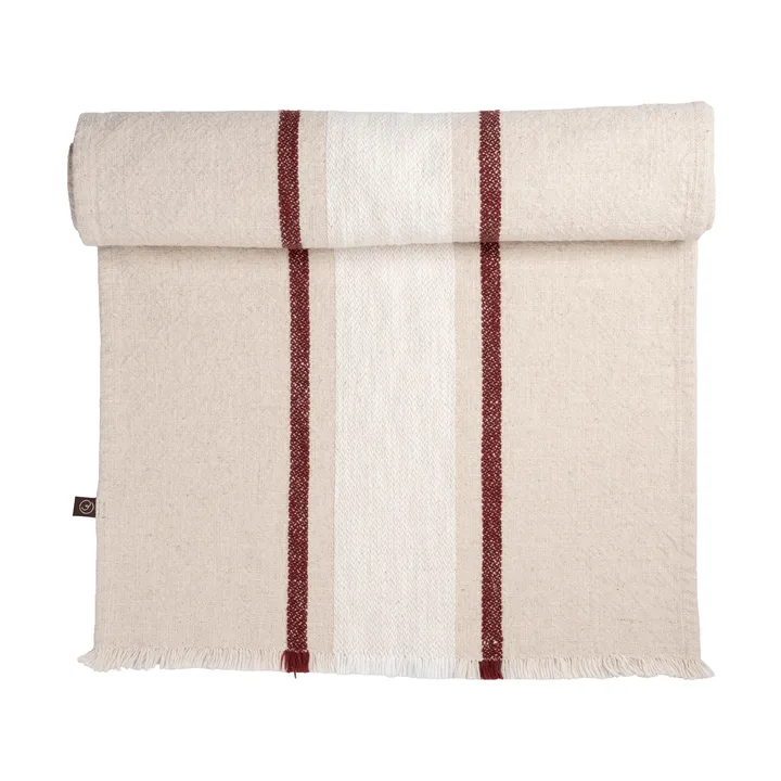 Ernst table runner - Natural-white-red, 45x150 cm - ERNST