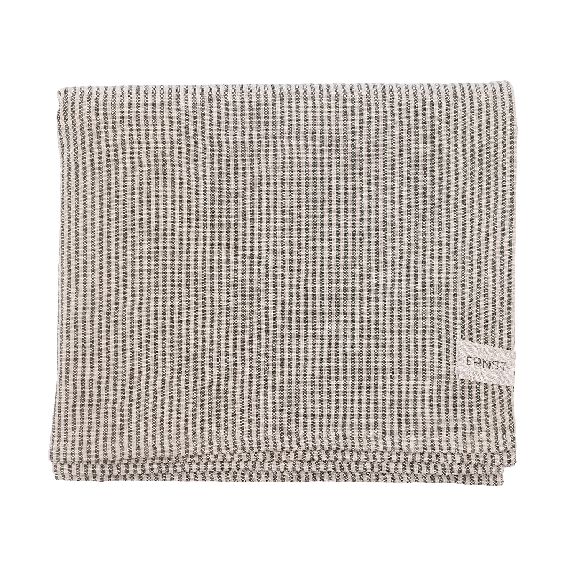 Ernst tablecloth narrow stripes 145x300 cm, Green-beige ERNST