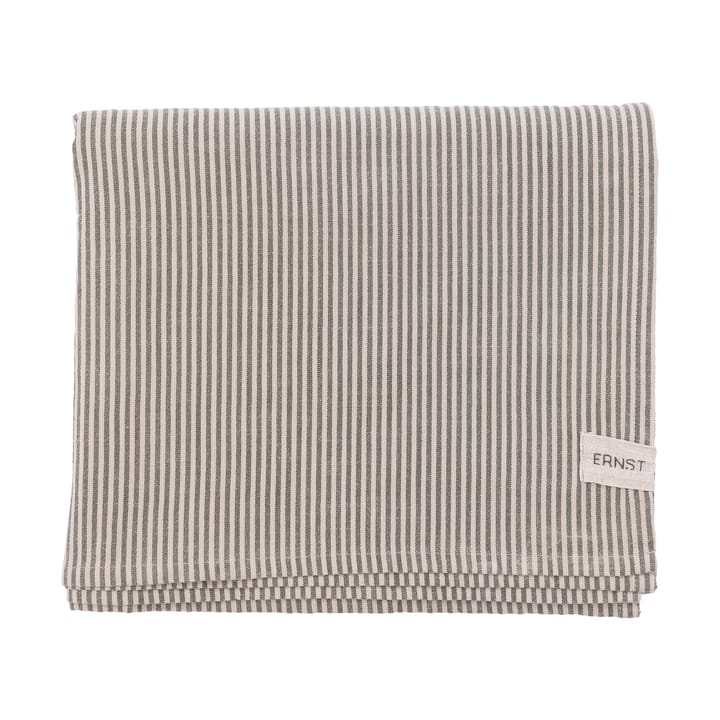 Ernst tablecloth narrow stripes 145x300 cm - Green-beige - ERNST