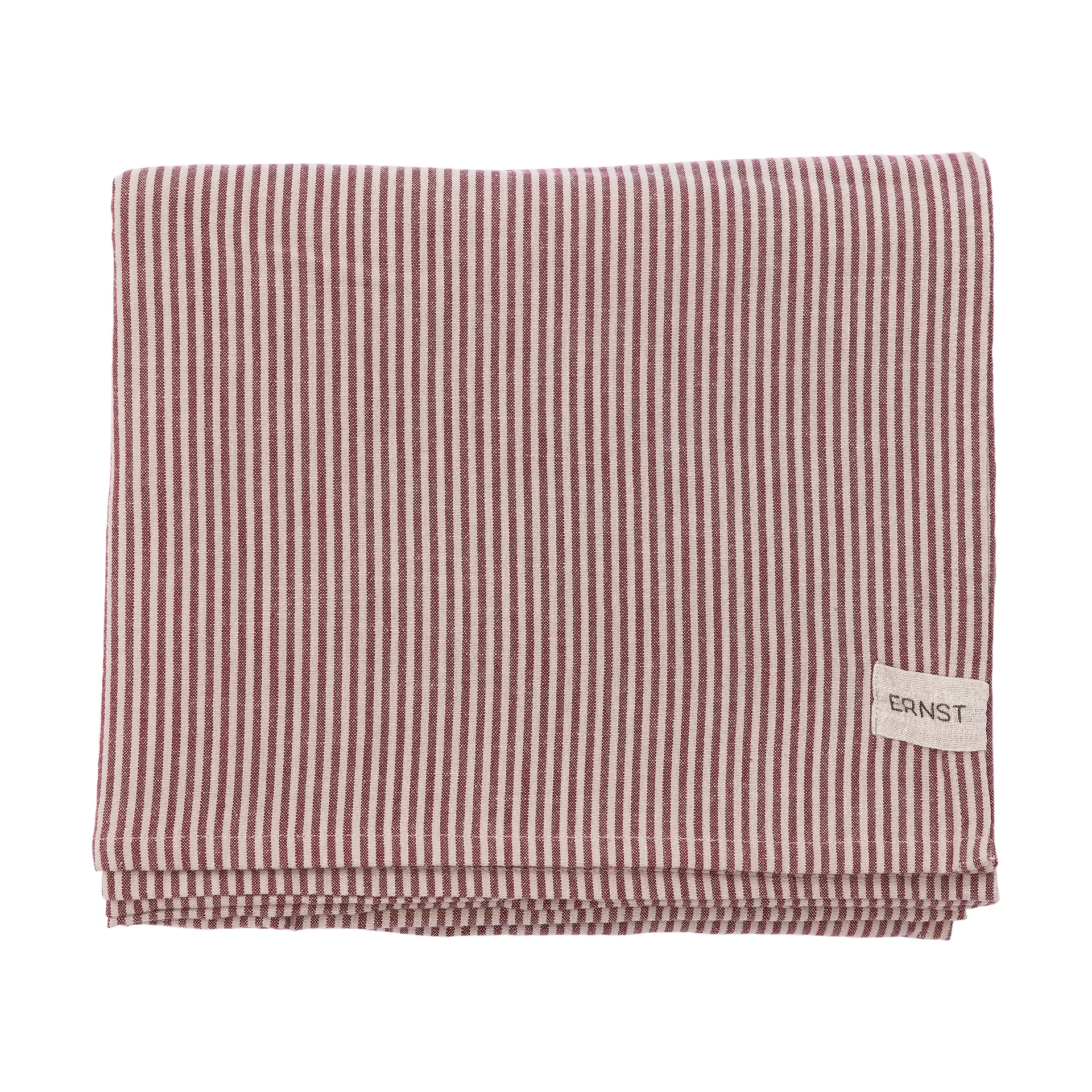 Ernst tablecloth narrow stripes 145x300 cm, Red-beige ERNST
