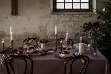 Ernst tablecloth narrow stripes 145x300 cm - Red-beige - ERNST