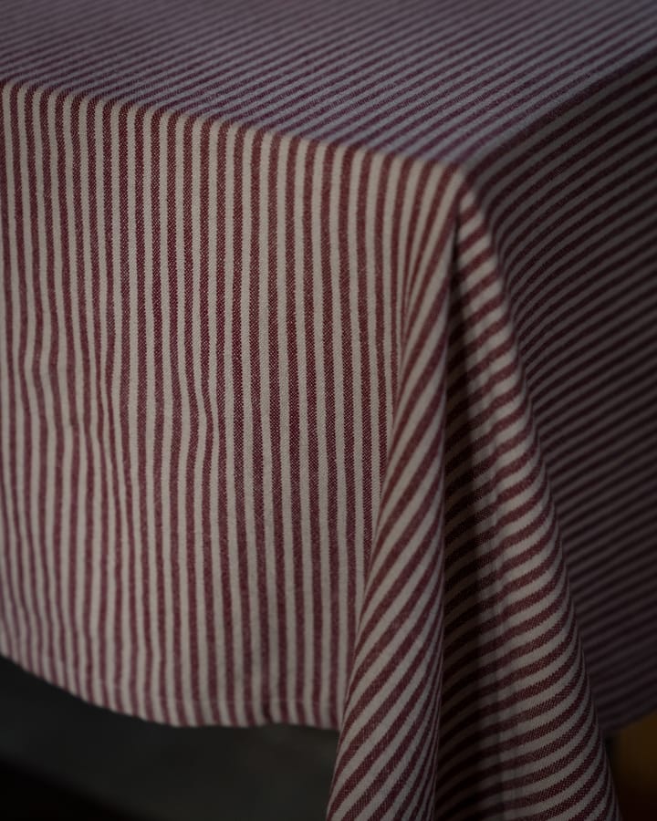 Ernst tablecloth narrow stripes 145x300 cm, Red-beige ERNST