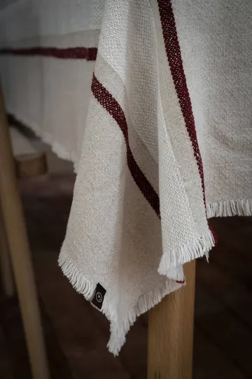 Ernst tablecloth - Natural-white-red, 145x300 cm - ERNST
