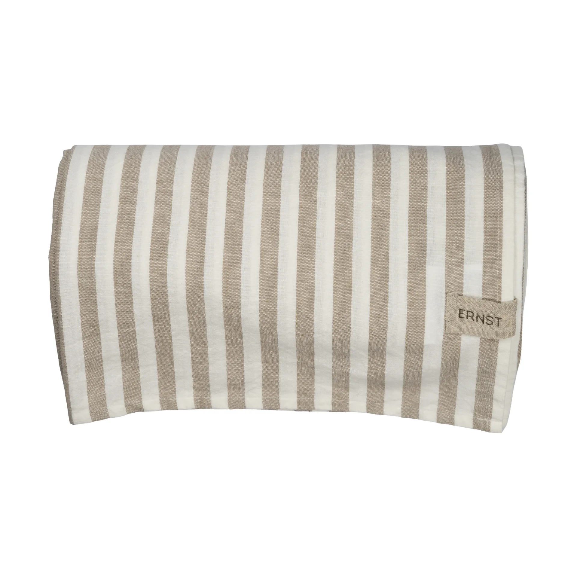 Ernst tablecloth striped 145x300 cm, Beige-white ERNST