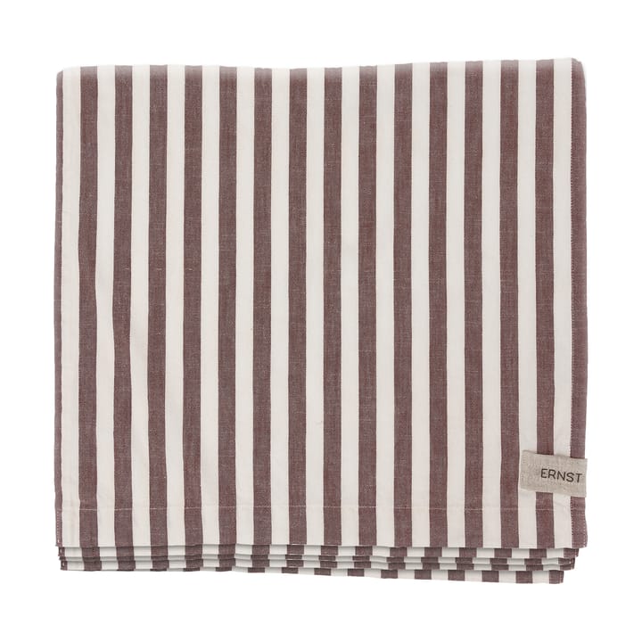 Ernst tablecloth striped 145x300 cm - Red-white - ERNST