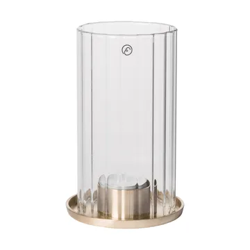 Ernst tealight holder - Brass-glass, Ø9x15 cm - ERNST