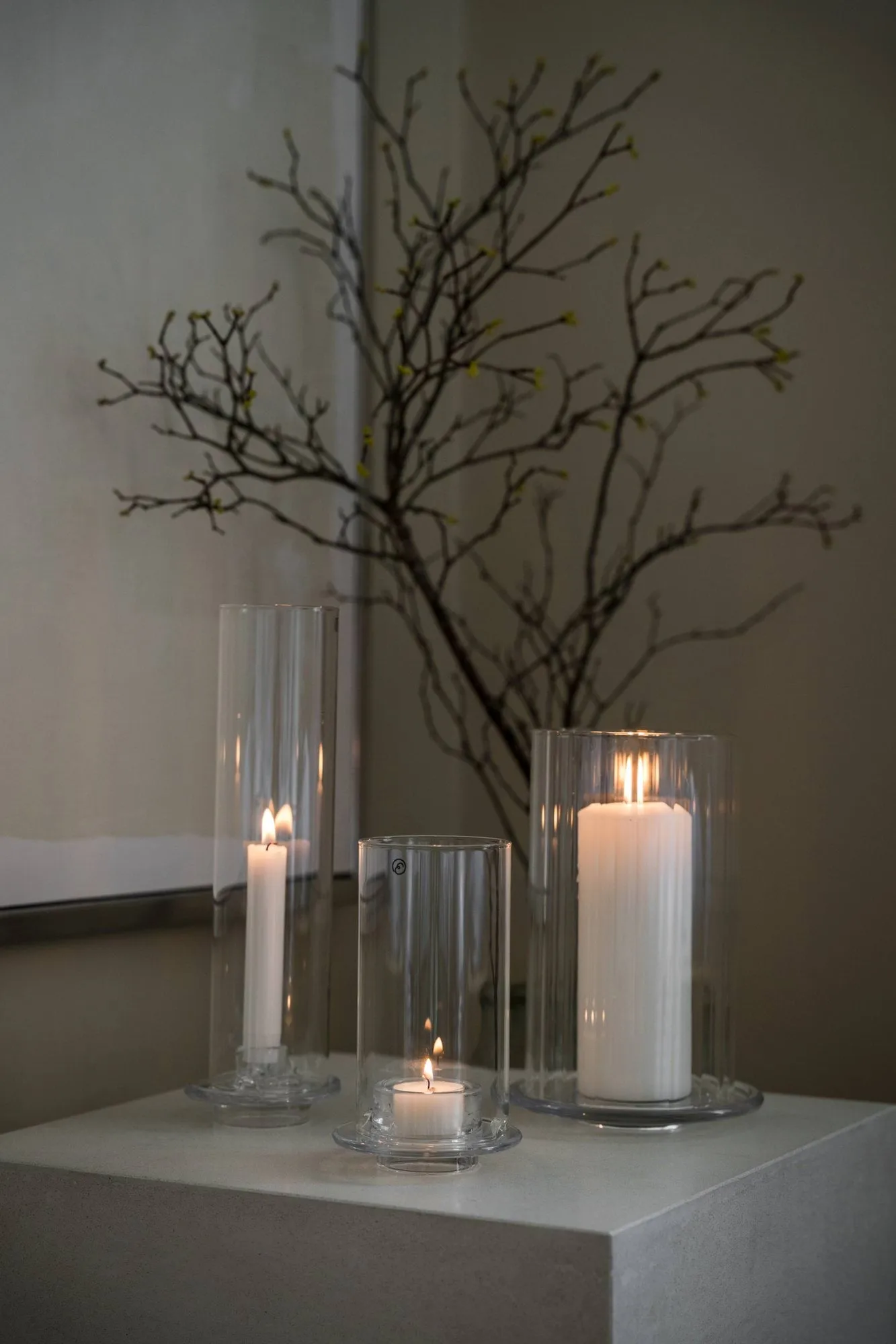 Ernst tealight holder, Glass, Ø9x15 cm ERNST