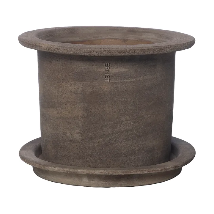 Ernst terracotta pot with saucer - Ø18x14 cm - ERNST