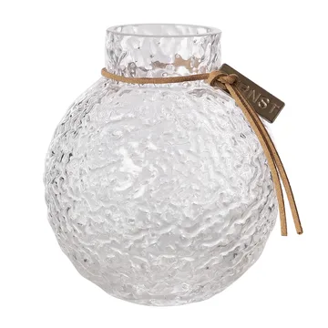 Ernst textured glass vase clear - Ø9x10 cm - ERNST