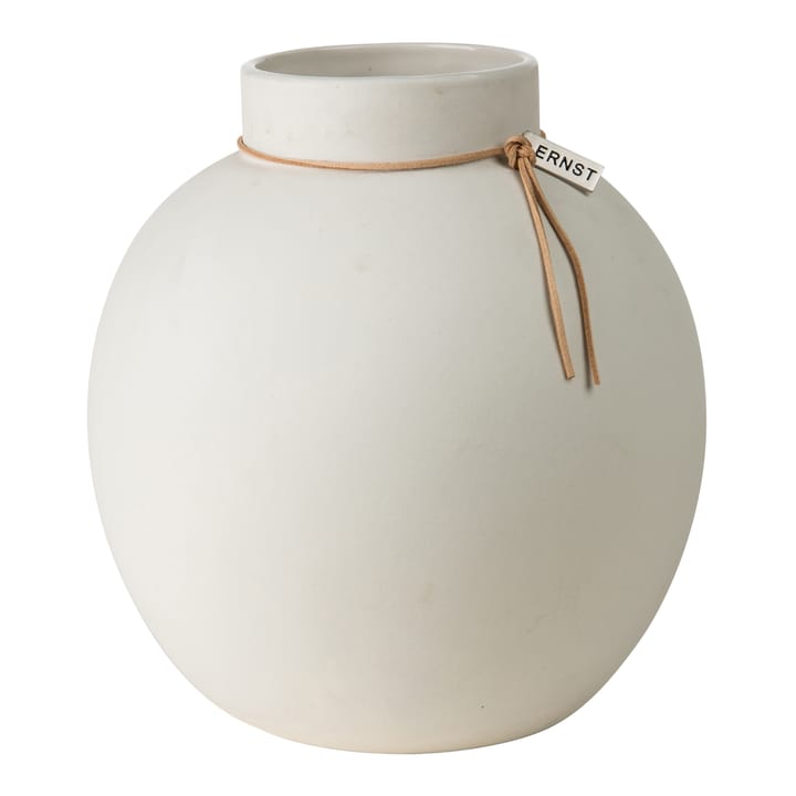 Ernst vase stoneware white, 22 cm ERNST