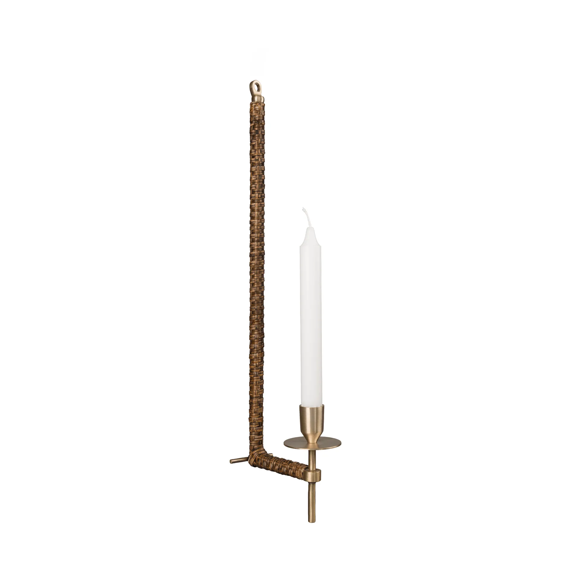 Ernst wall candle holder woven, Brass, 47 cm ERNST