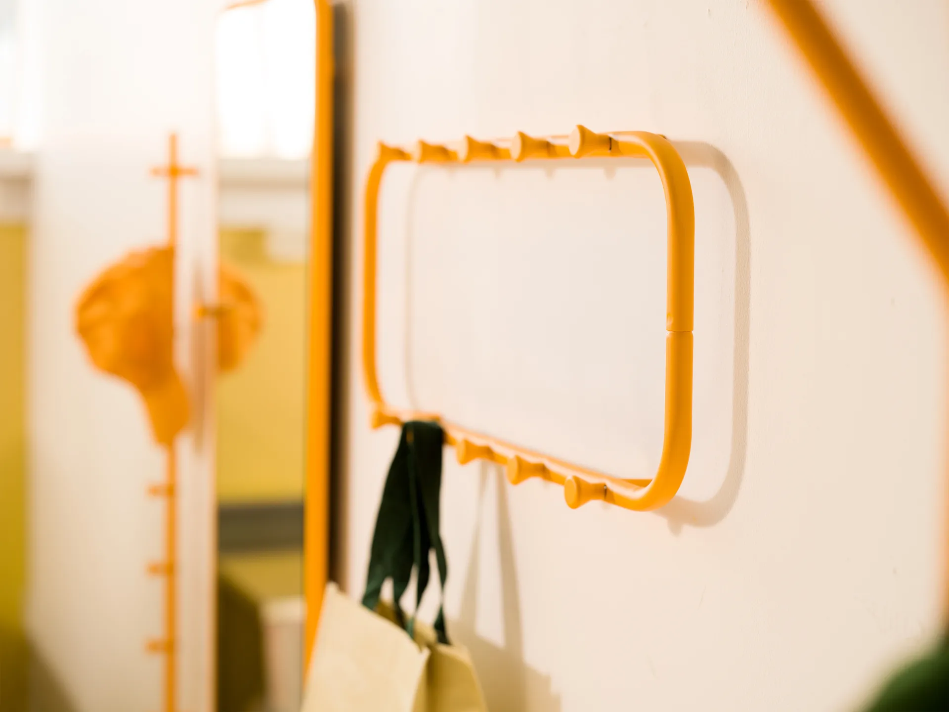 Classic coat rack 100 cm, Sun yellow Essem Design