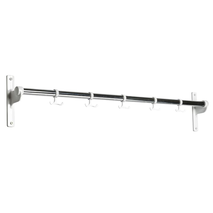 Nostalgi hook 100 cm - chrome/white - Essem Design