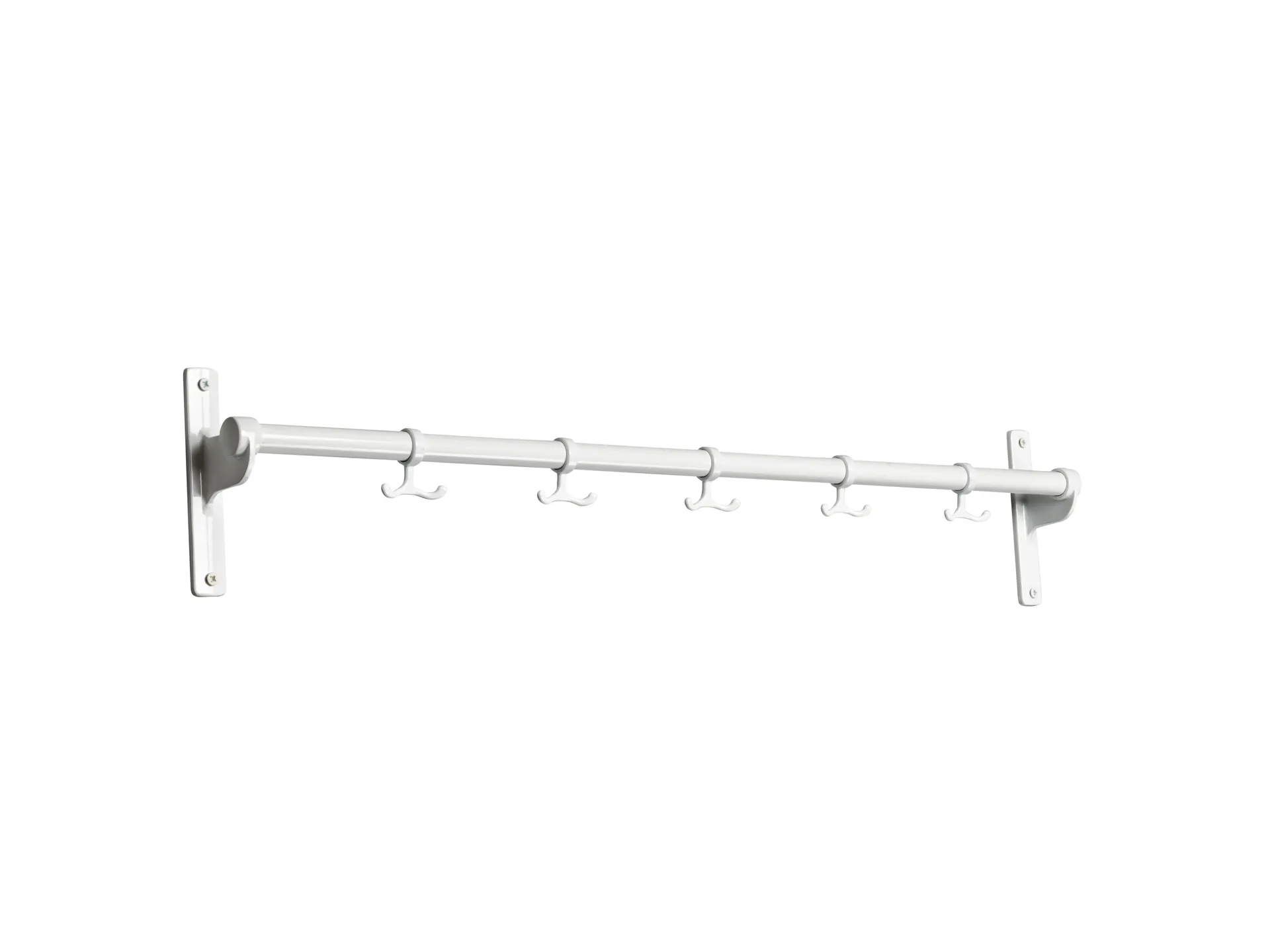 Nostalgia hook rack 100 cm, White-aluminum Essem Design