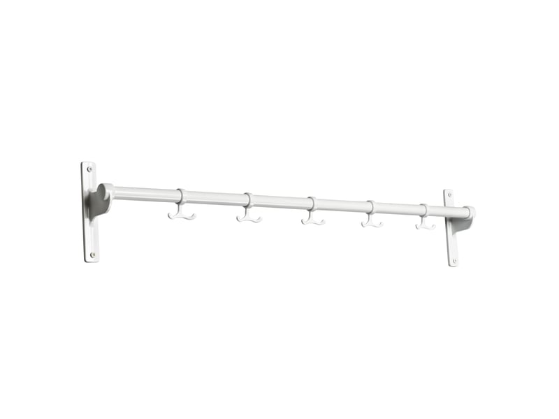 Essem Design Nostalgia hook rack 100 cm White-aluminum