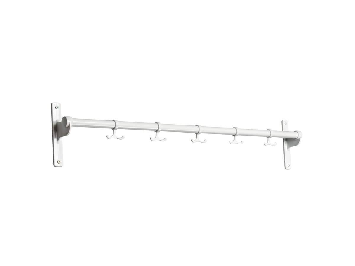 Essem Design Nostalgia hook rack 100 cm White-aluminum