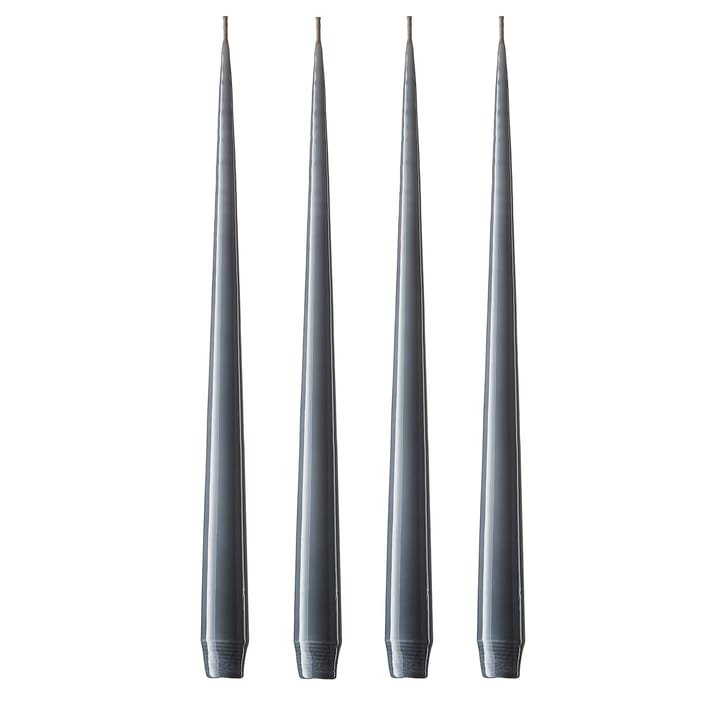 ester & erik candle 32 cm 4-pack dark slate - Lacquered - Ester & erik