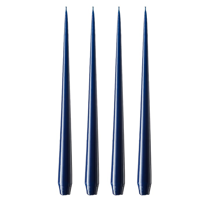 ester & erik candle 32 cm 4-pack royal navy - Lacquered - Ester & erik