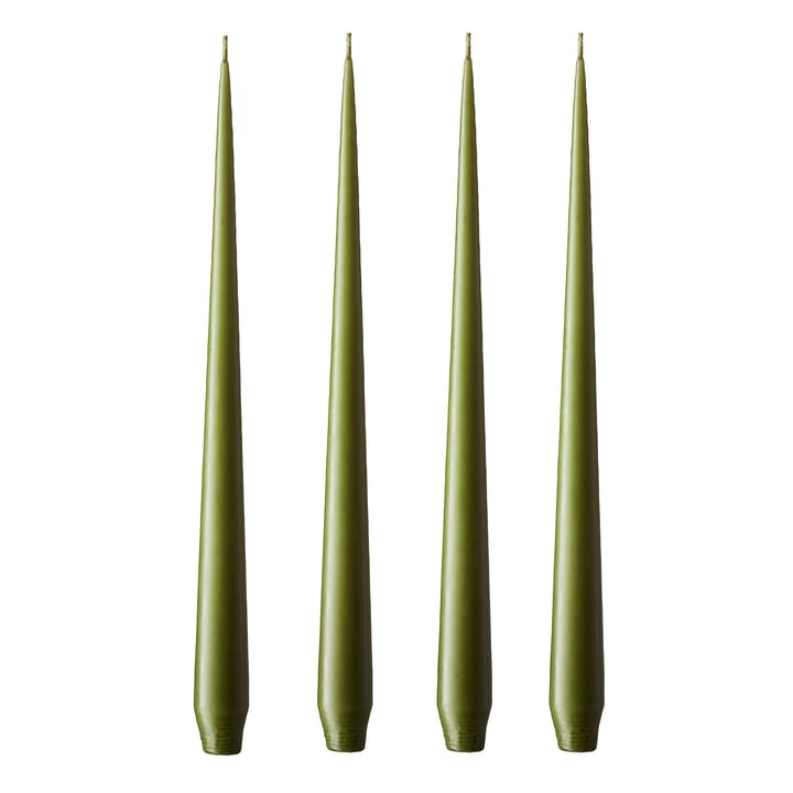 ester & erik candle 42 cm 4-pack olive glow - Matte - Ester & erik