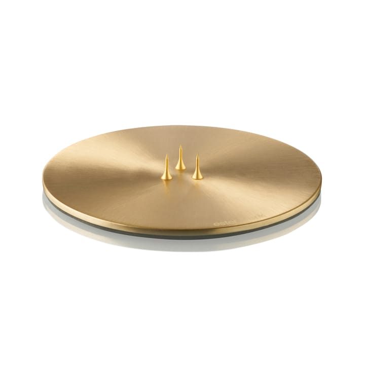 ester & erik candle plate �Ø12 cm matte, gold ester & erik