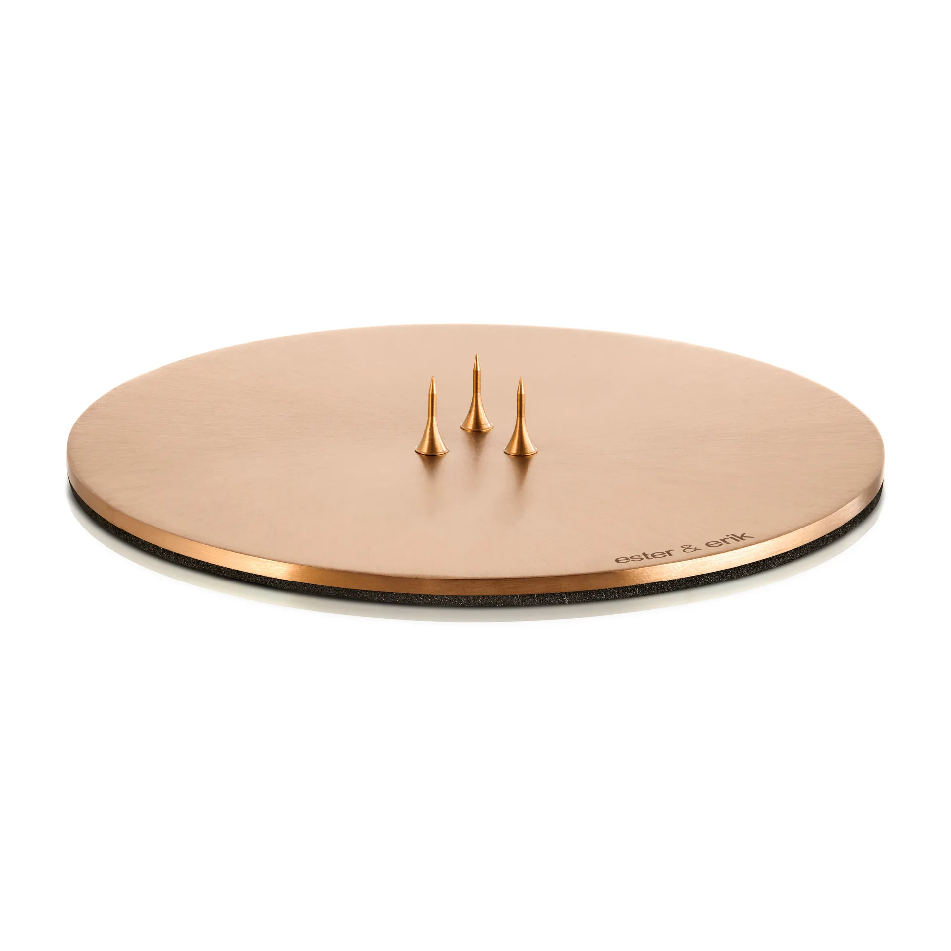 ester & erik candle plate Ø12 cm matte, Rosé gold ester & erik