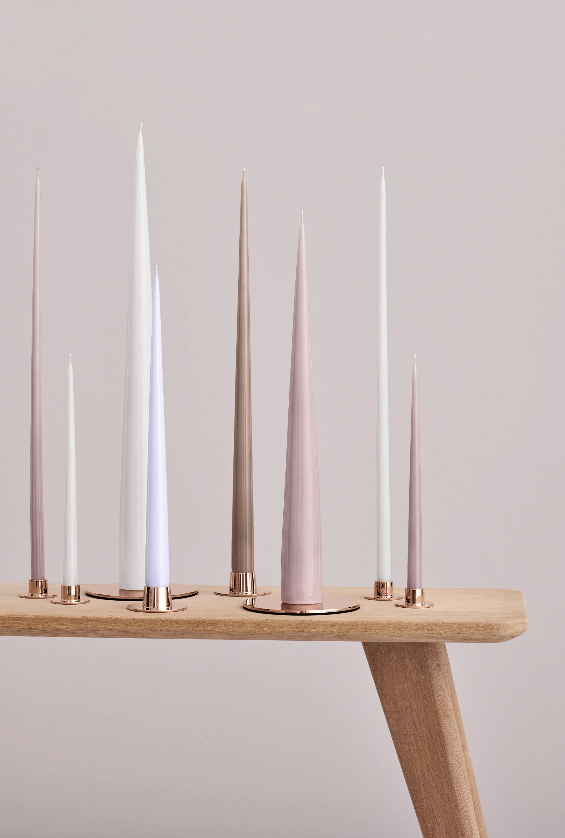 ester & erik candle plate Ø12 cm matte, Rosé gold ester & erik