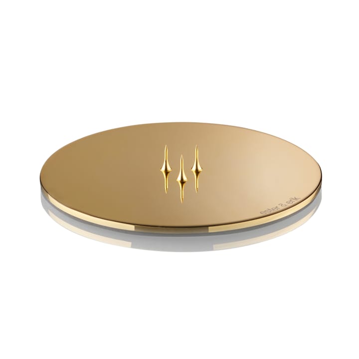 ester & erik candle plate Ø12 cm polished, gold ester & erik